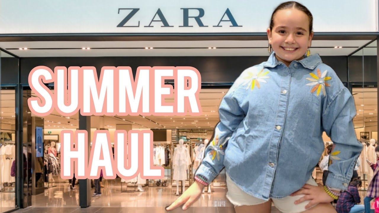 ZARA KIDS SUMMER HAUL and TRY ON [ Shopping at Zara #zarakidshaul