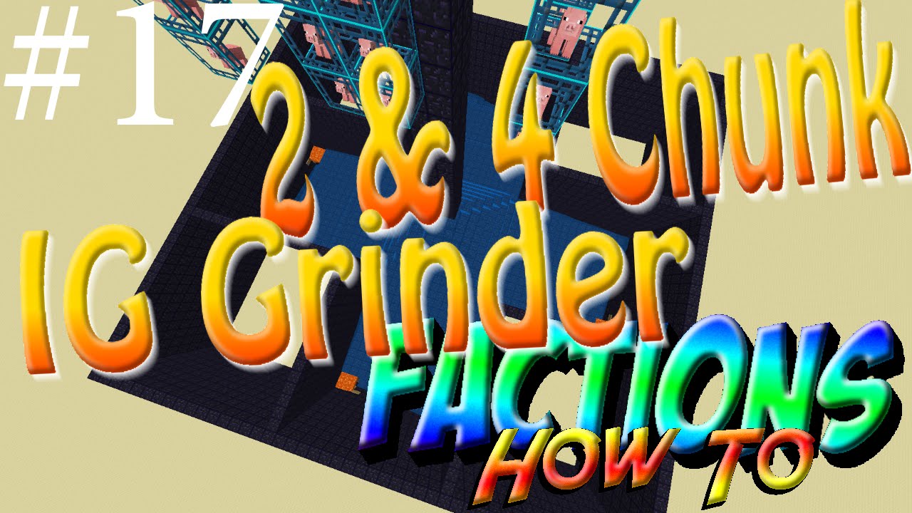 2 & 4 CHUNK IRON GOLEM GRINDERS!!!! Minecraft Factions How To #17 w/ TheProVidz