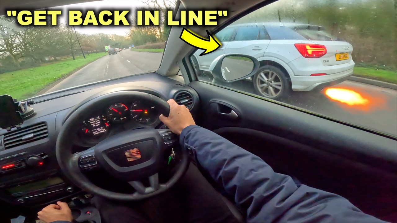 6 утра, вид от первого лица, за рулём моего Seat Leon 1.6TDI! *Аварийный режим*
