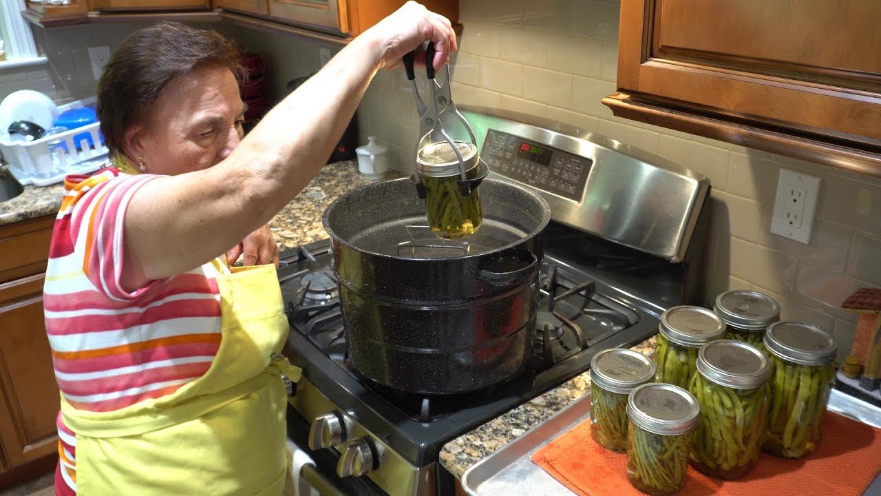 Italian Grandma Makes Pickled & Canned String Beans (Green Beans)