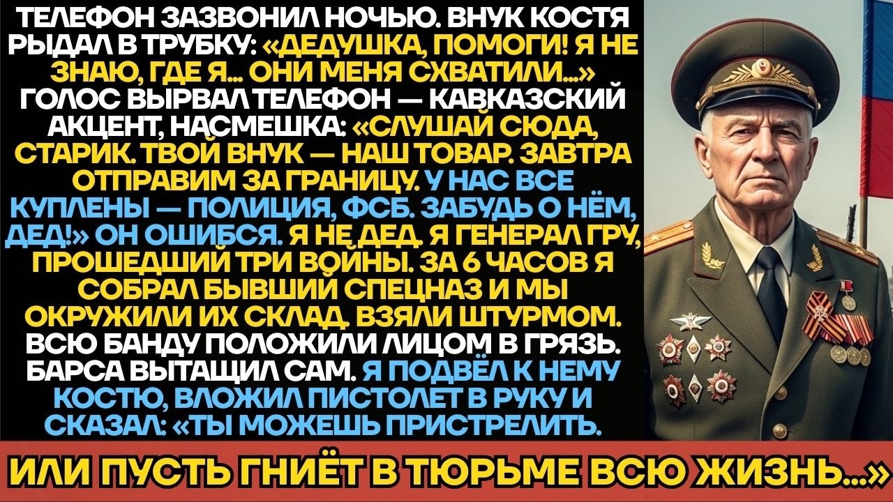 Торговцы Похитили Внука И Сказали Забыть Его. Я Генерал ГРУ