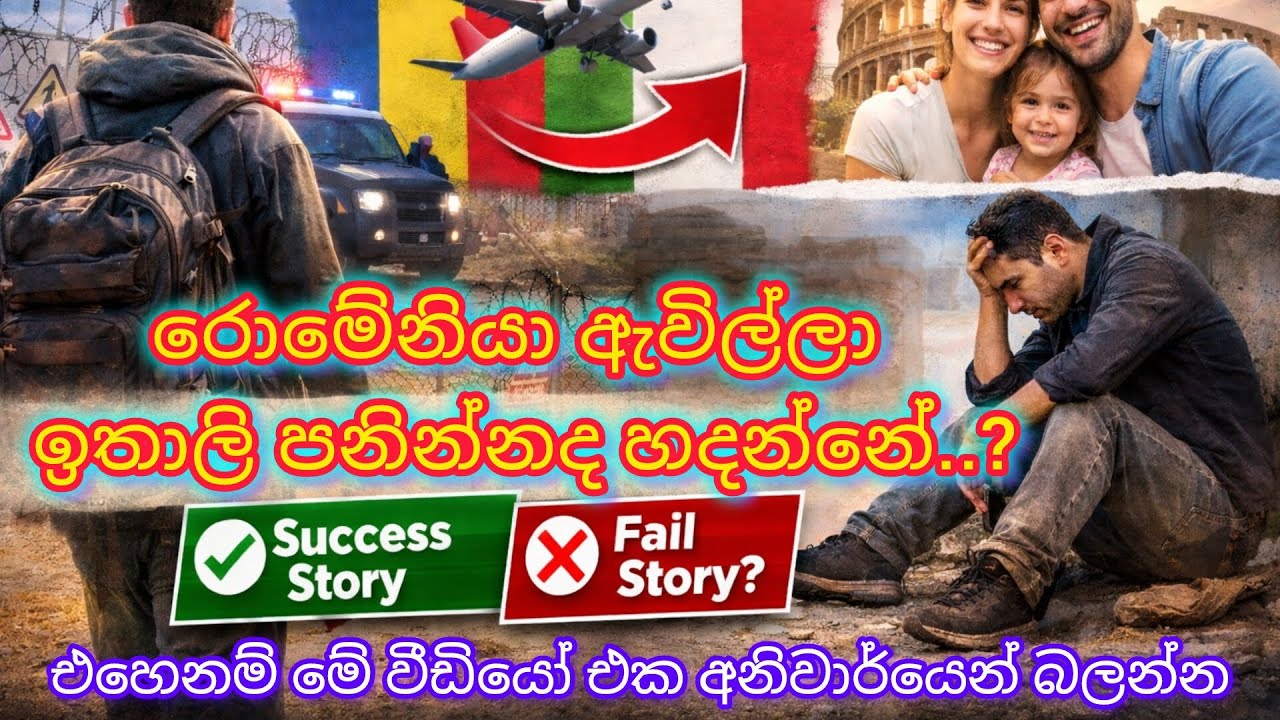 Romania වලින් Italy යන්න හිතනවද?🤔 යන්න කලින් මේක බලලා යන්න....💯👍