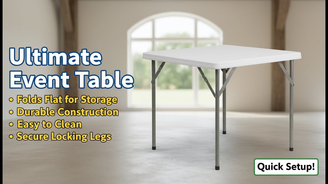 Perfect for Parties, Picnics & Setups 😄👌 Square Plastic Event Table Review
