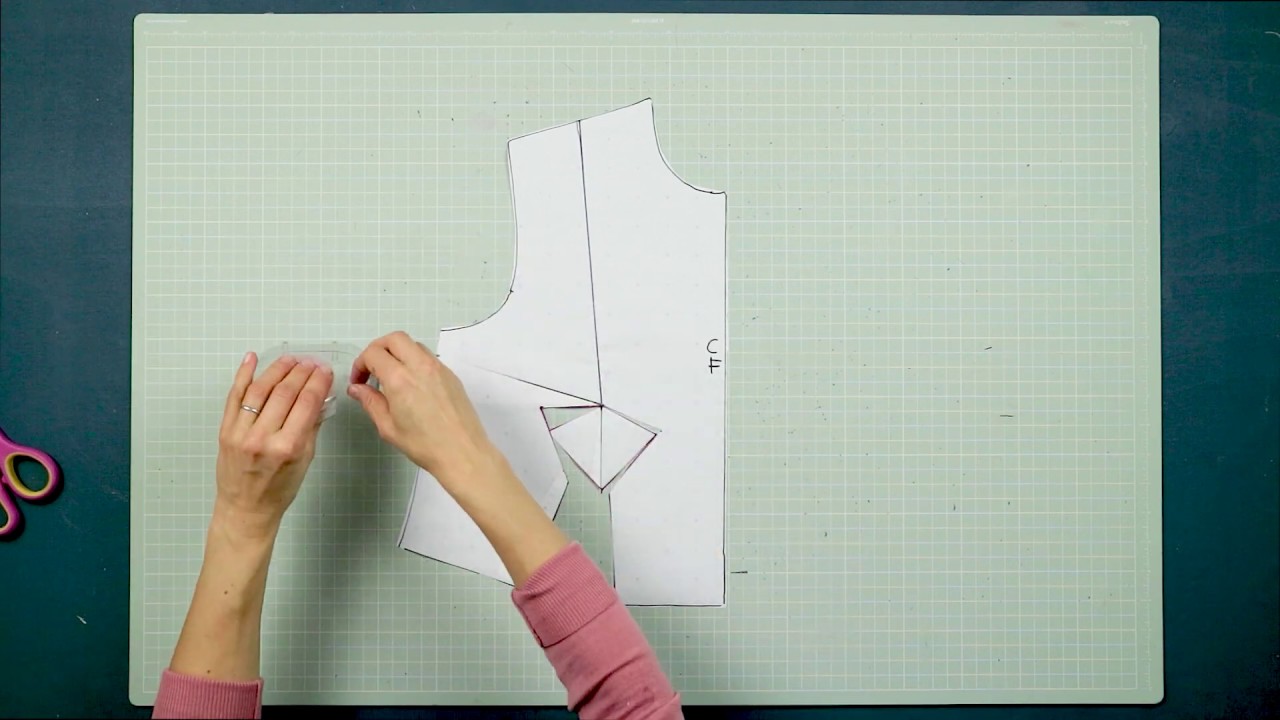 Draft the Christian Dior Y Dart  inspired by the La Cigale Dress