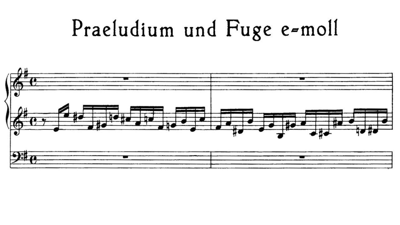 BRUHNS - Praeludium in E minor (the Great)