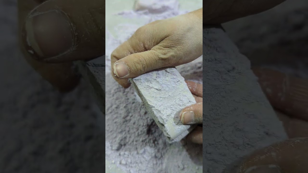 Perpel color gym chalk crushing #youtubeshorts #trendingshorts  #clay  #gym #gaming 