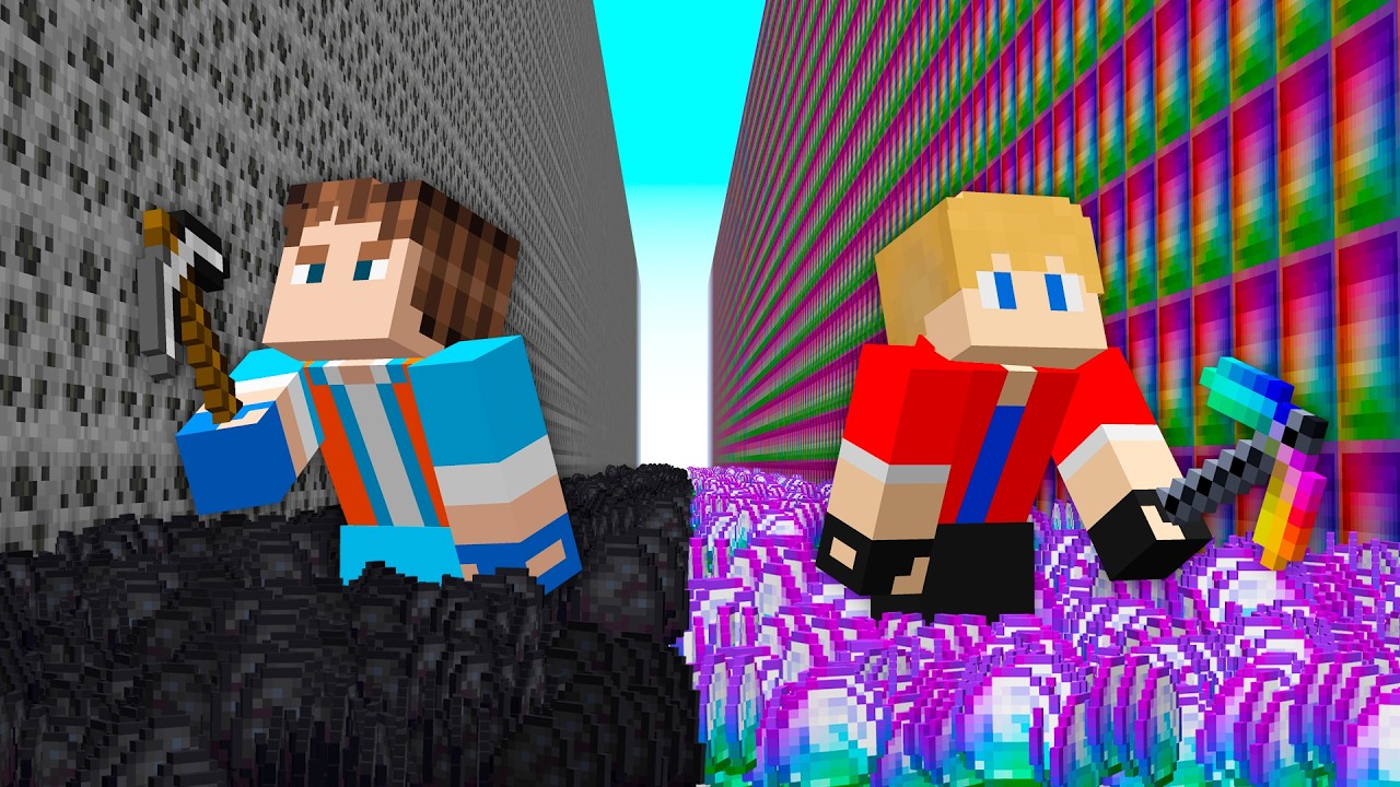 MINEREI TODOS os MINÉRIOS MAIS OP do Minecraft