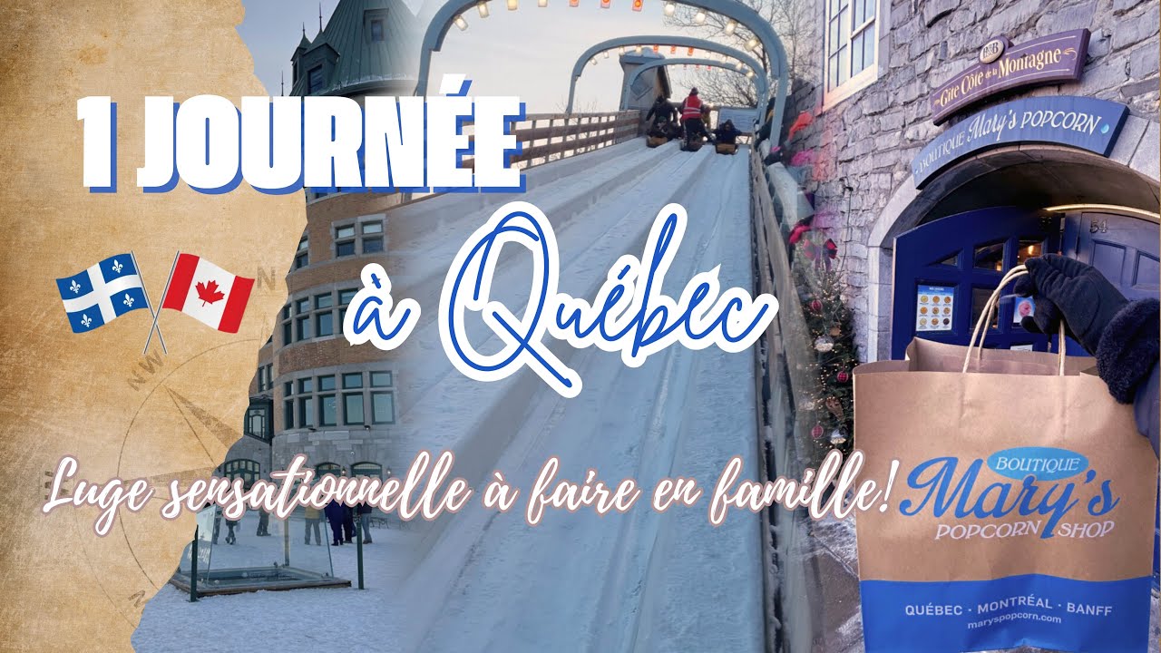 🇨🇦DIRECTION QUÉBEC🎄Neige, Maison en pain d’épices, Luge & Marchés de Noël {VLOG}