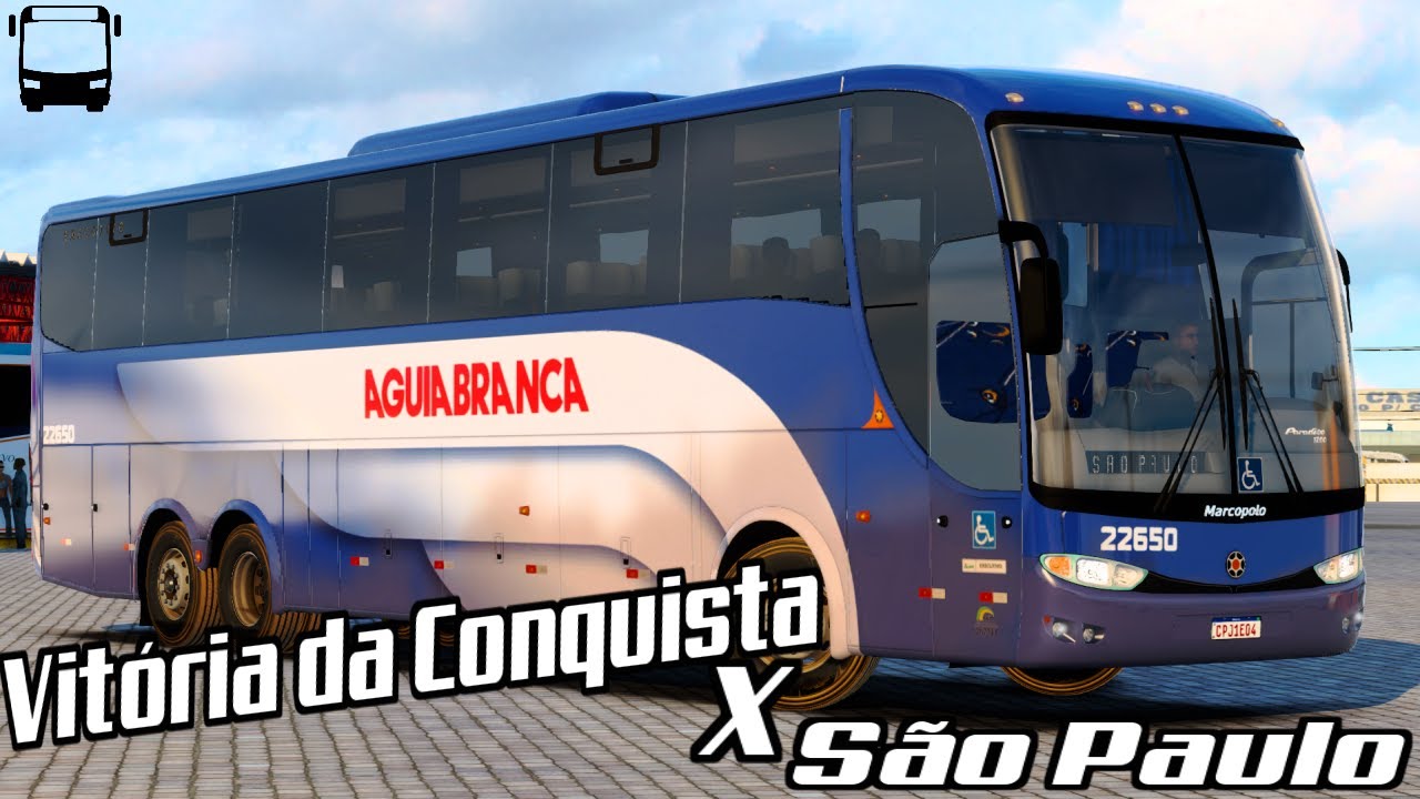 VITÓRIA DA CONQUISTA X SÃO PAULO (BR116) | VIAÇÃO ÁGUIA BRANCA / MAPA BAHIA+EAA