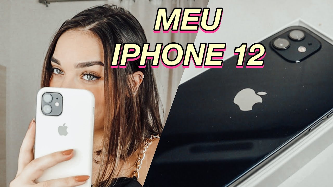 meu novo IPHONE 12 black - mostrei tudo | Bruna Barros