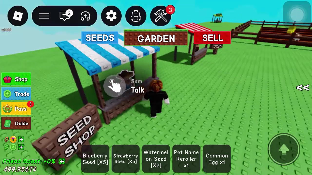 Roblox Grow A Garden: When I first started a carrot farm Part 2