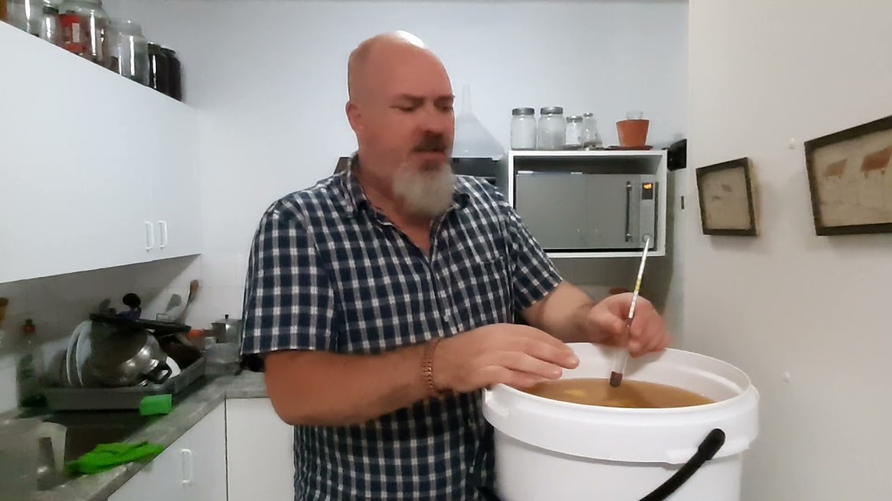 Making Peach Brandy Part 1 peach beer/mash