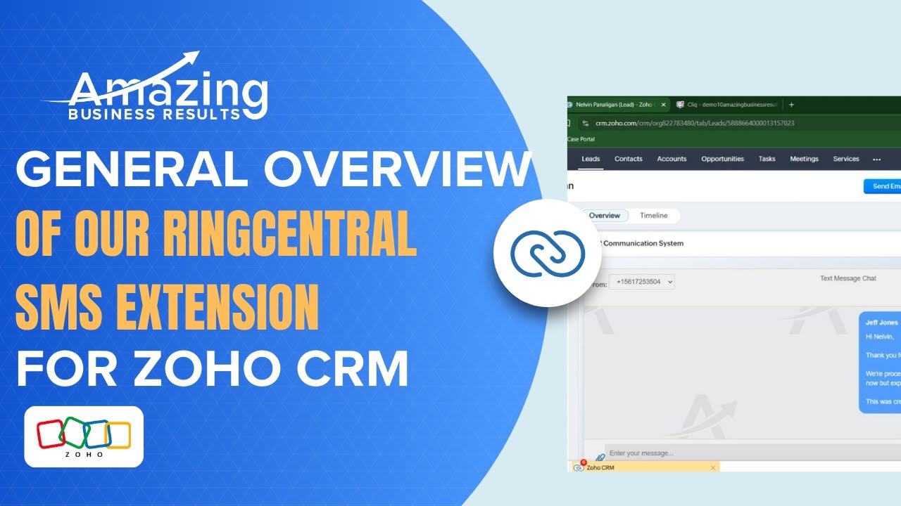 How to Set Up and Use the RingCentral SMS Extension in Zoho CRM