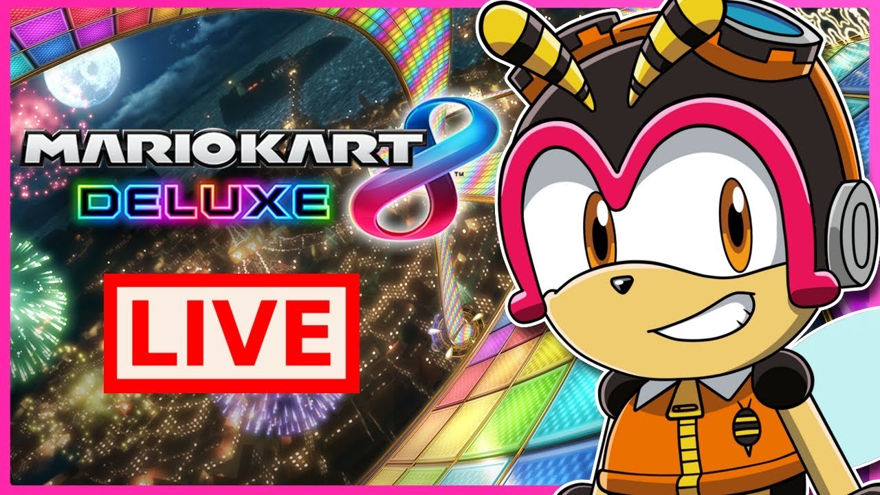 Charmy Plays Mario Kart 8 Deluxe with friends LIVE