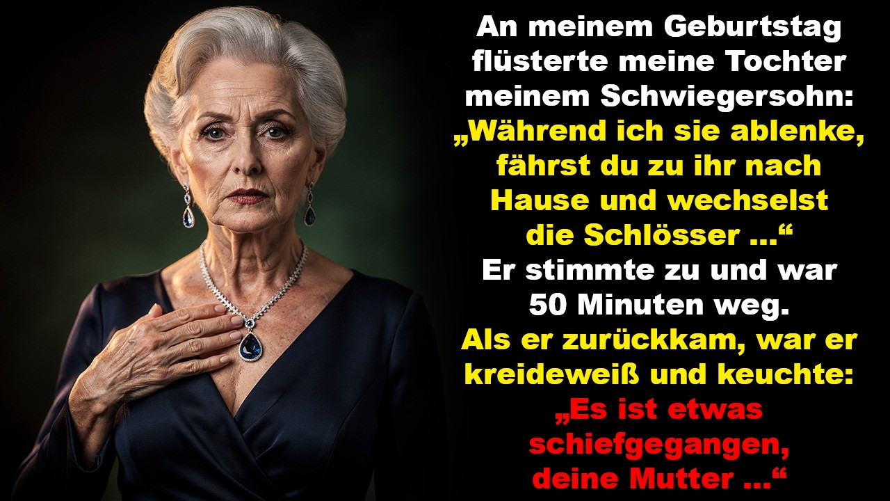 Beim Geburtstagsessen flüsterte meine Tochter ihrem Schwiegersohn: „Während ich ablenke, tust du…“