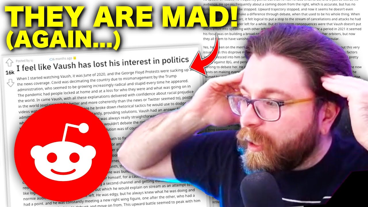 Vaush reacts to ABSURD Reddit critique