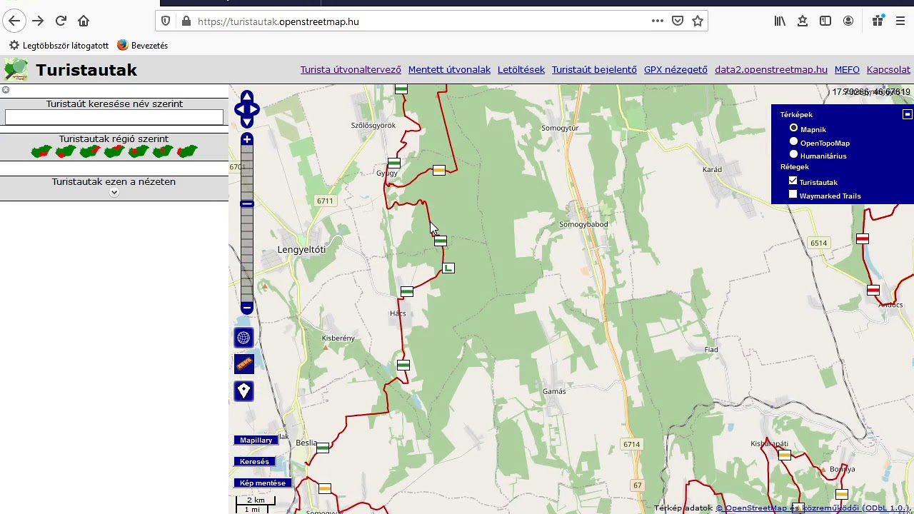 OpenStreetMap turista&uacute;t &eacute;lő szerkeszt&eacute;s 2020 05 06 19 05 43