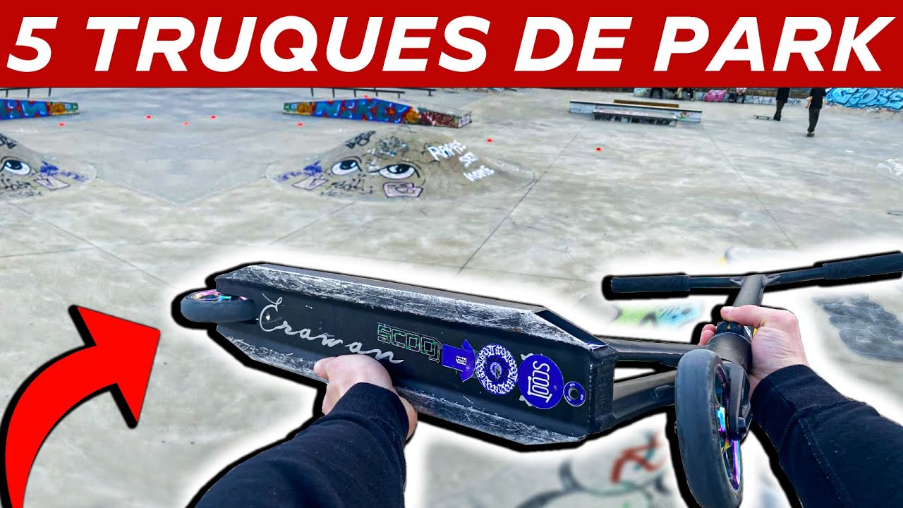 APRENDE 5 manobras de PARK | Trotinete freestyle