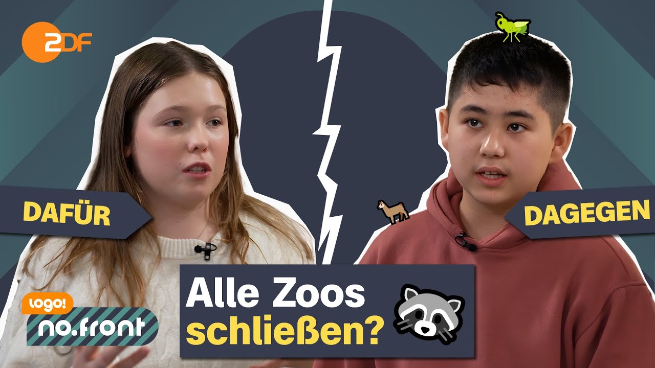 Zoos &ndash; Artenschutz oder Tiergef&auml;ngnis? | logo! no.front | Sch&uuml;ler-Debatte