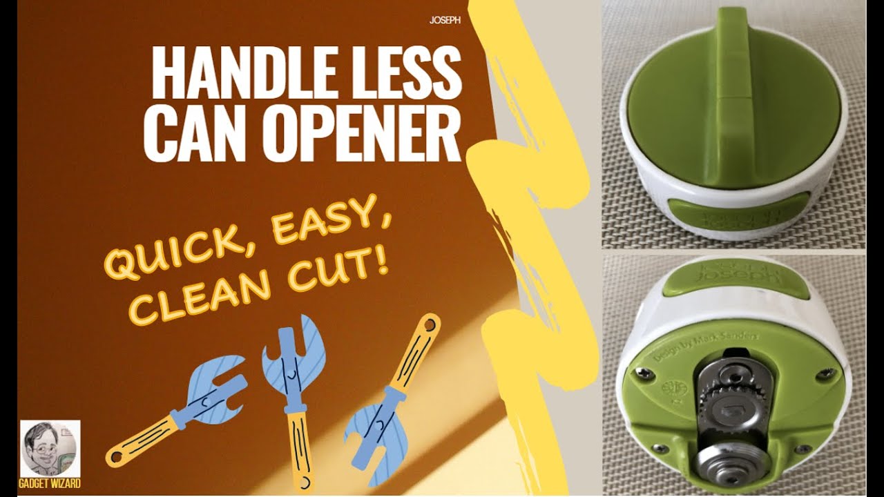 Joseph Can Opener - How to open a can quickly, easily, and clean cut!