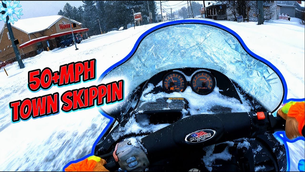 Sled RIPPIN In Town Snow Emergency!!