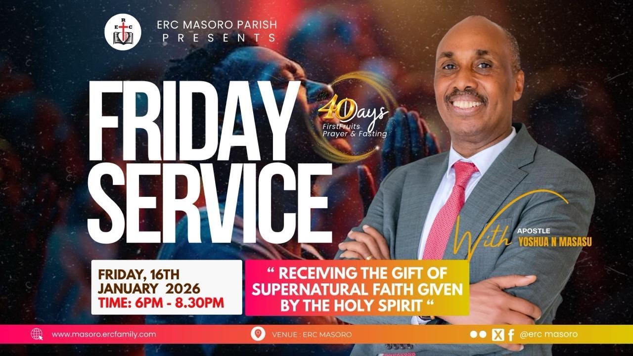 FRIDAY 16/01/2026 EVENING SERVICE WITH APOSTLE YOSHUA N. MASASU