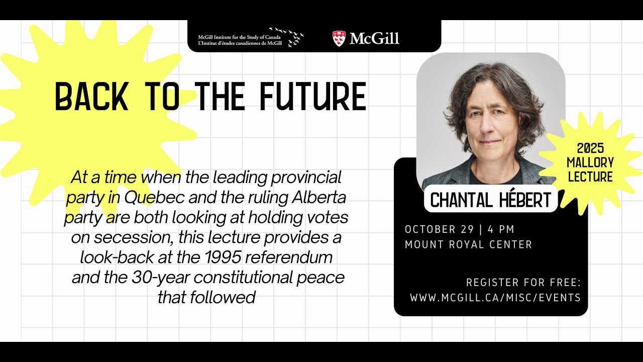 2025 Mallory Lecture: Back to the Future by Chantal H&eacute;bert