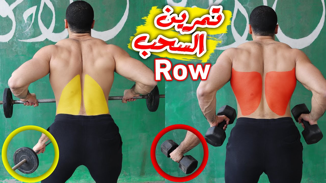 الفرق بين التمرين بالبار والدمبلز | استهداف عضلات الظهر الداخلية | تعريض الظهر بالدمبلز |AFLATON Gym