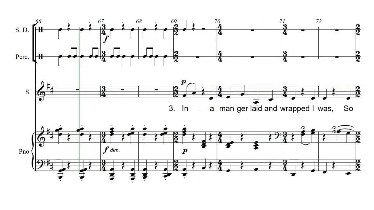 Tomorrow shall be my dancing day Gardener  SOPRANO practice line