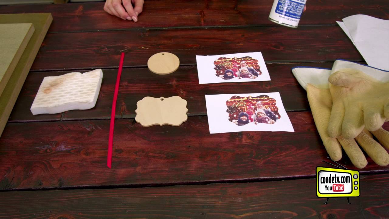Sublimation to Unisub's Natural Wood Maple Finish Ornaments -