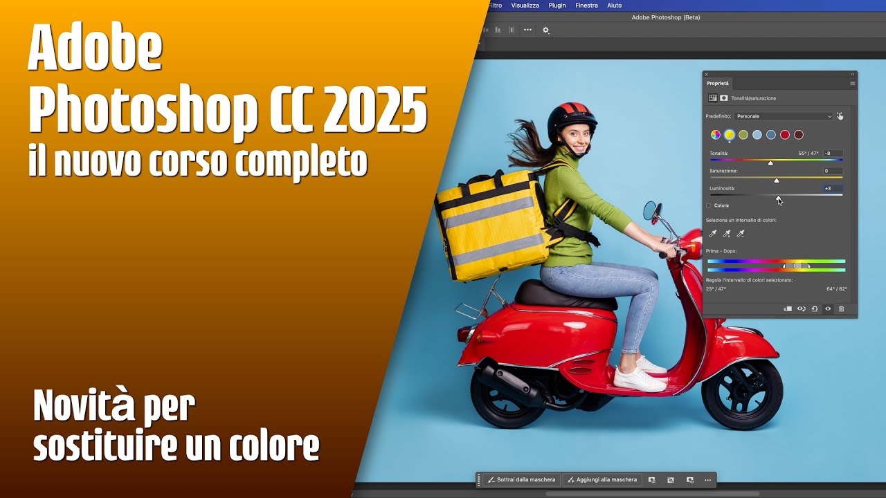 Novità in Photoshop Beta per sostituire un colore!