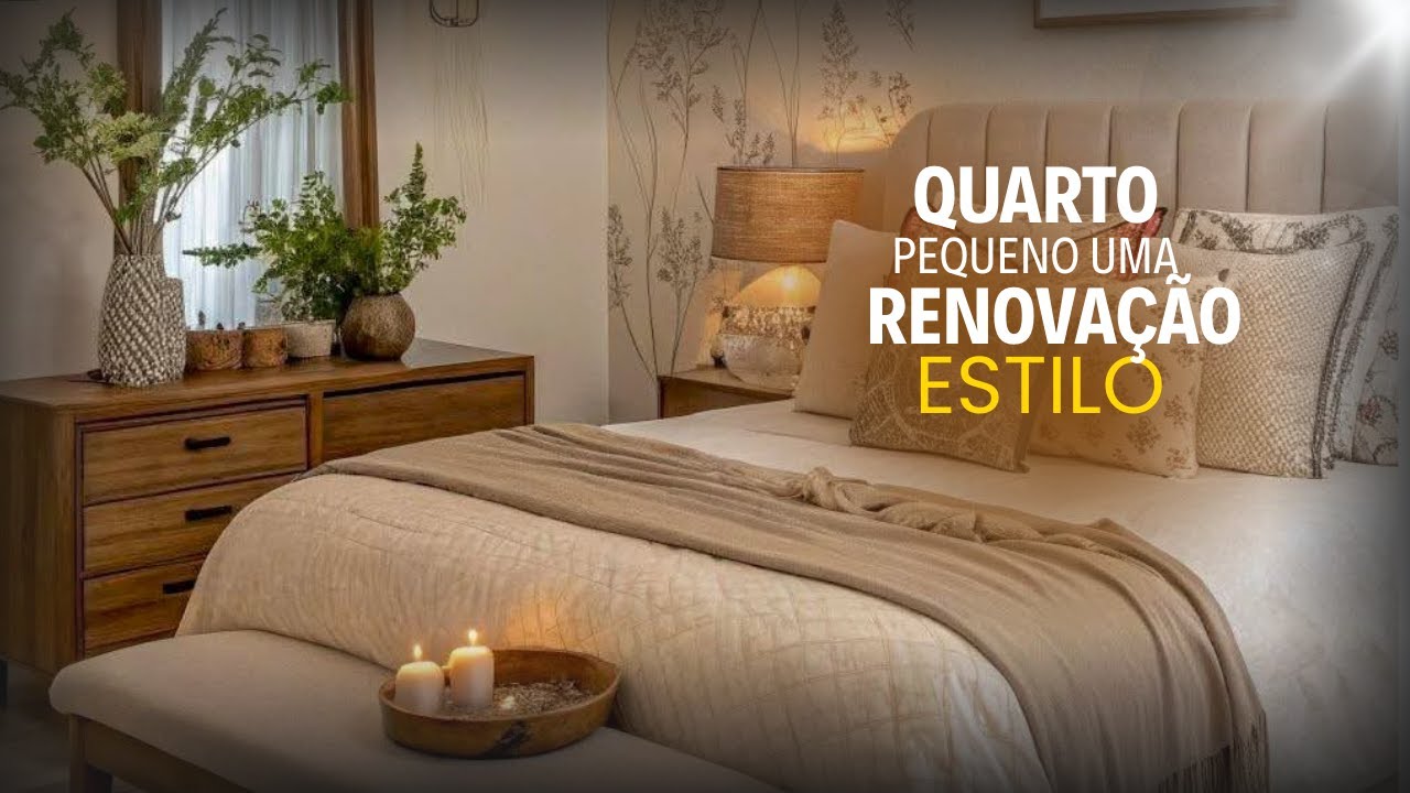Quarto pequeno, uma renovação de estilo