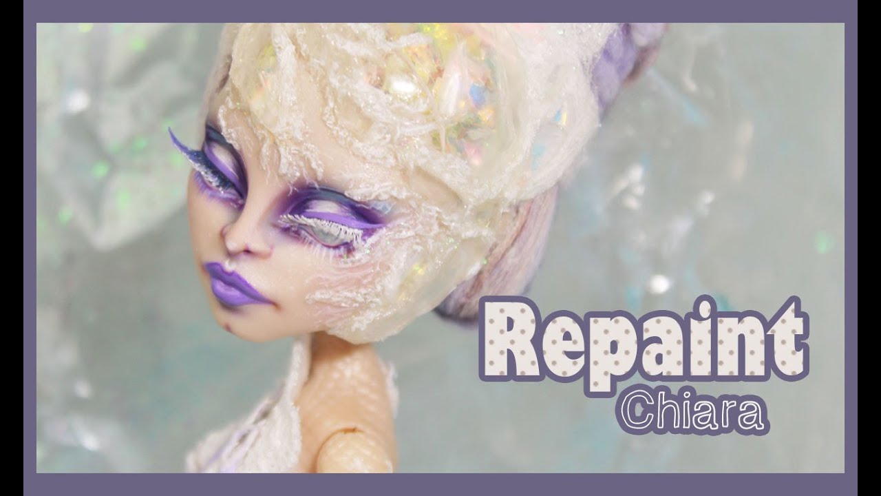 Monster High Repaint - Chiara, la sorcière de l'hiver - Ice OOAK Doll - English Subtitles