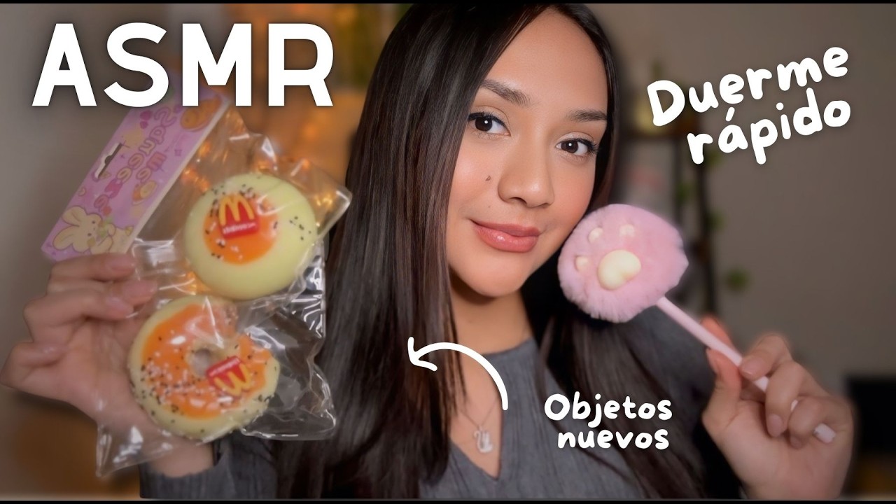 ASMR ESPAÑOL para DORMIR RÁPIDO CON OBJETOS NUEVOS + SUSURROS DELICADOS