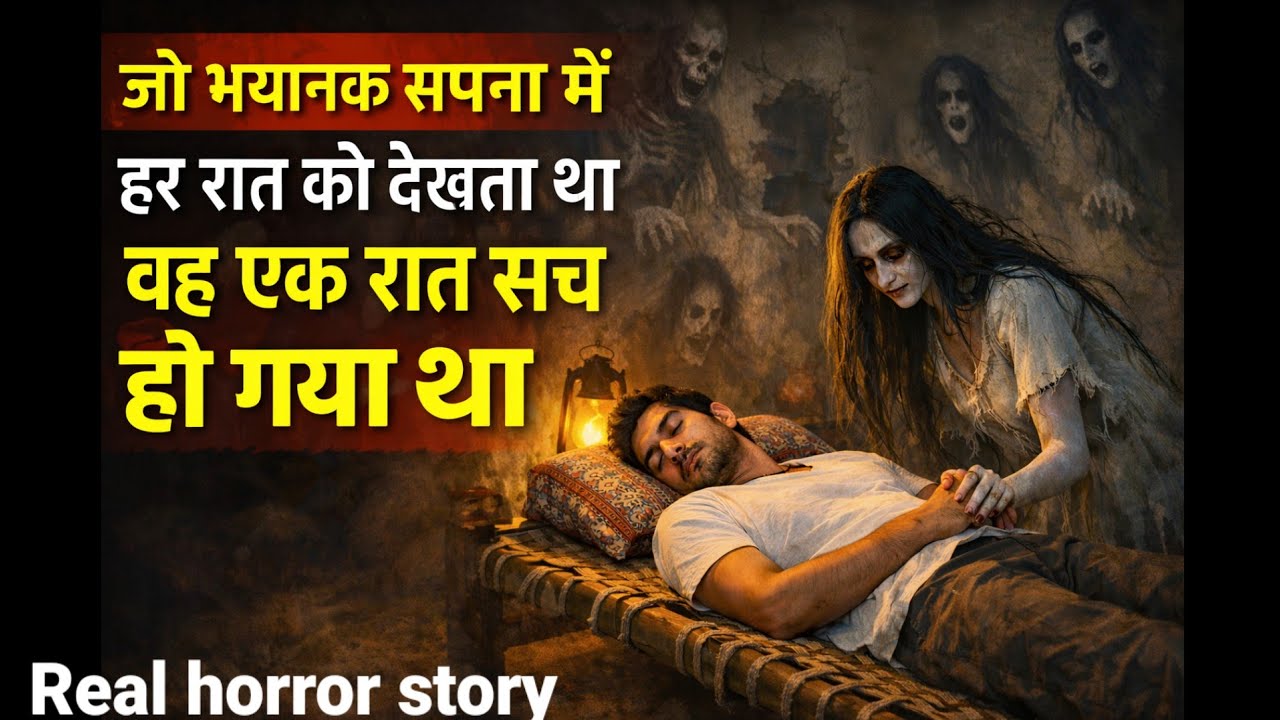 वह भयानक सपना जो मैं हर रात को देखता था वह एक रात सच हो गया था! Horror Story Hindi, Scary #ghost