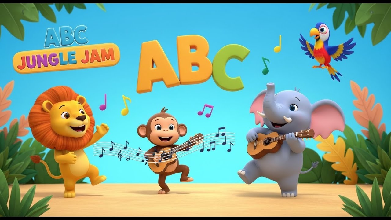 ABC Jungle Jam 🎶 | Learn Alphabet with Fun Jungle Animals | Kids ABC Song