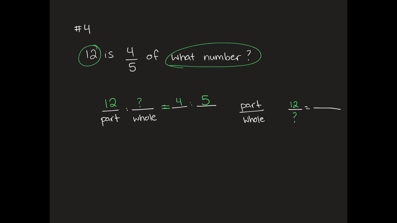 Writing Equivalent Statements and Proportions