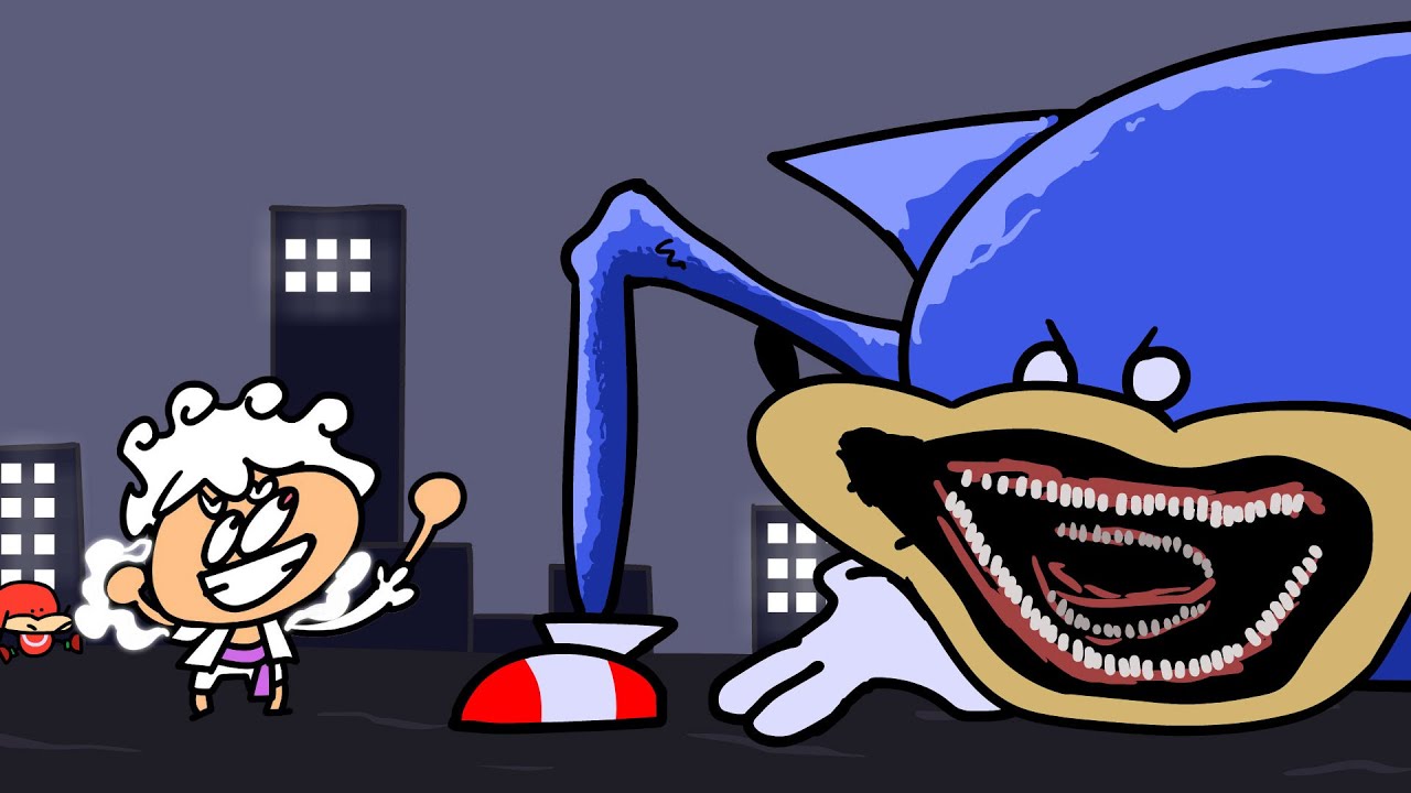 One Piece vs Shin Sonic -Anime war ANIMATION