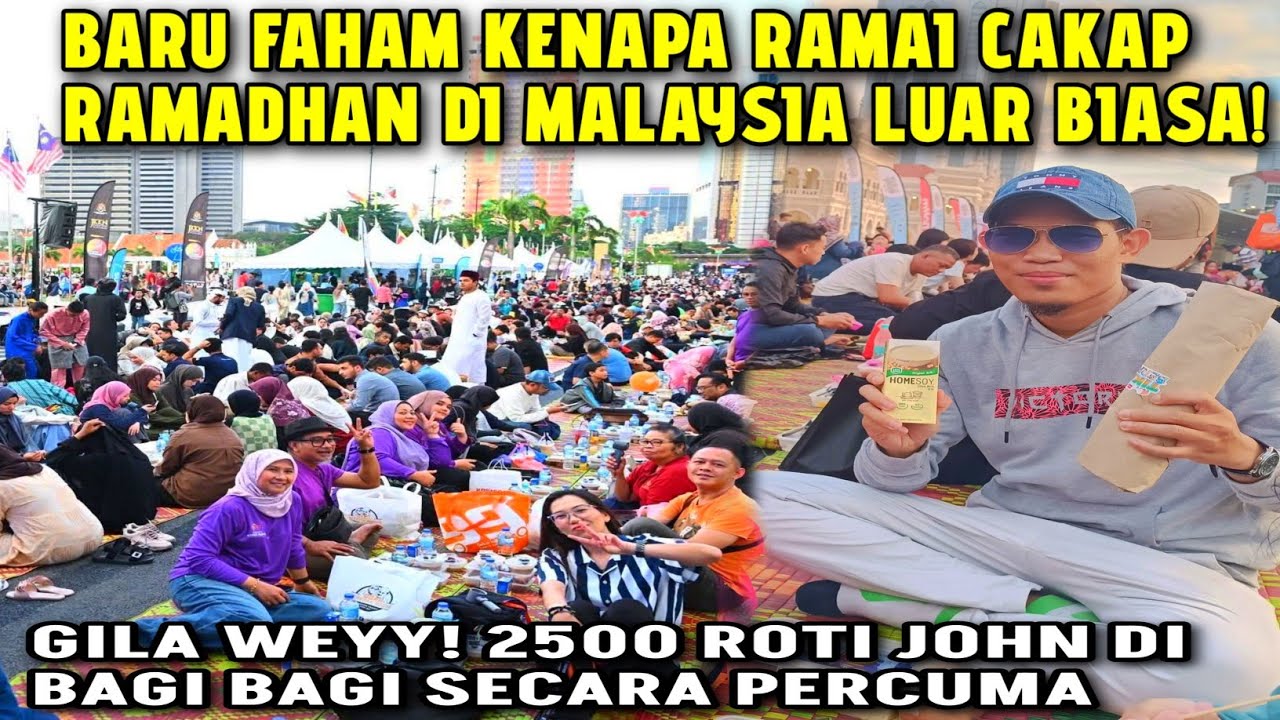 SPEECHLESS! Orang Indo Pertama Kali Berbuka di Dataran Merdeka Mangalami hal yang tak pernah diduga