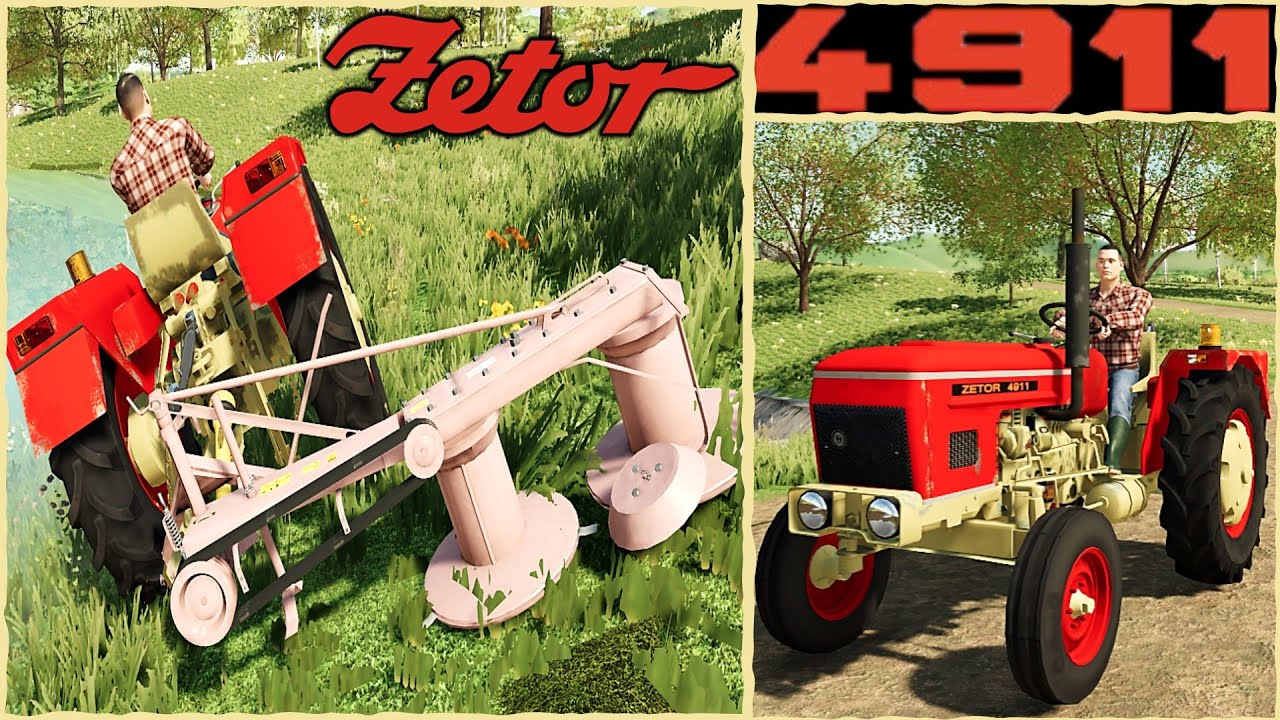Farming Simulator 22 PC Mods in Action `| Zetor 4911 with Mower Lizard Z-133