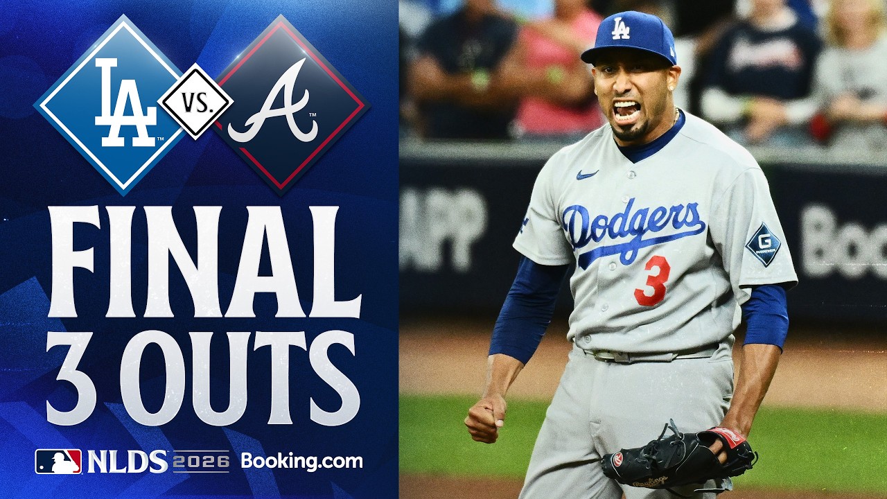 FINAL 3 OUTS: Edwin D&iacute;az earns the save as the Dodgers take a 2-1 lead in the NLDS! 🎺
