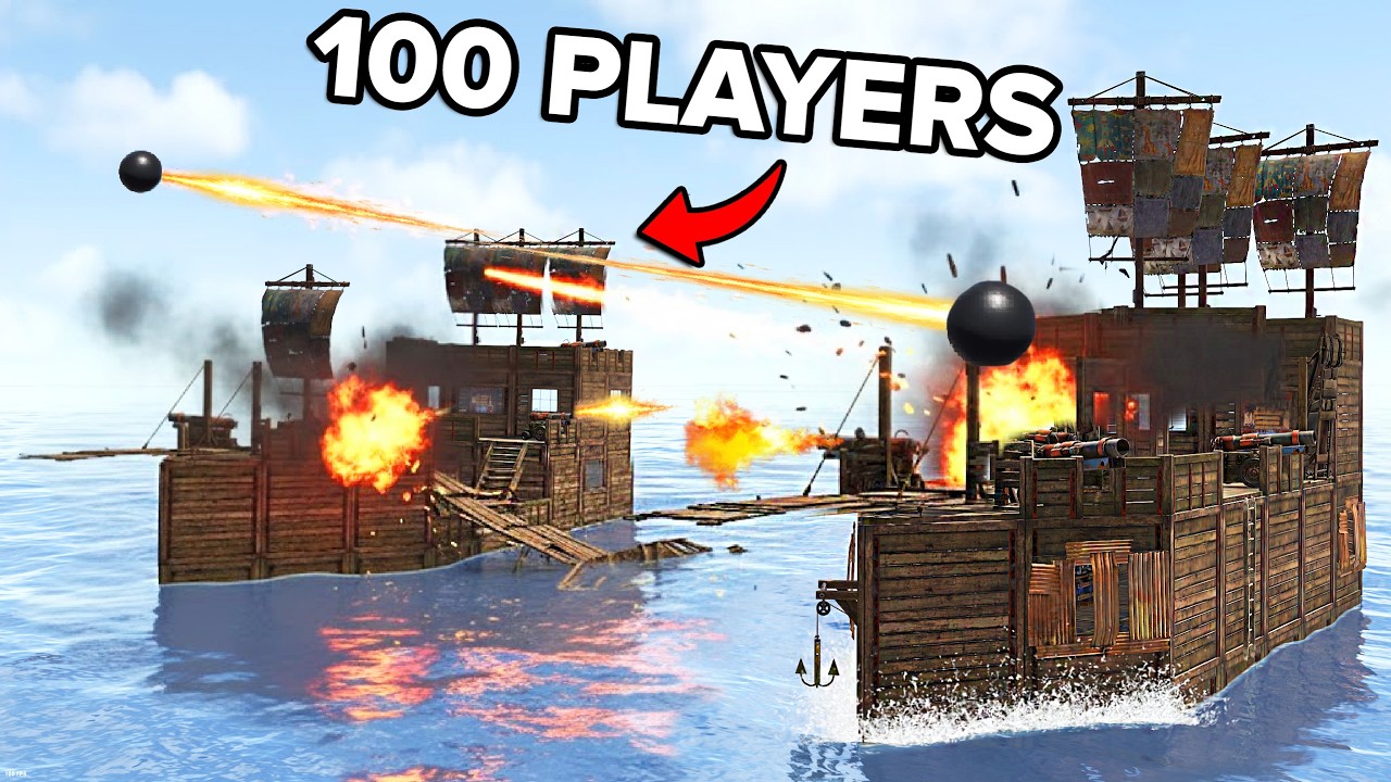 I Gave 100 players a Boat Base in Rust...