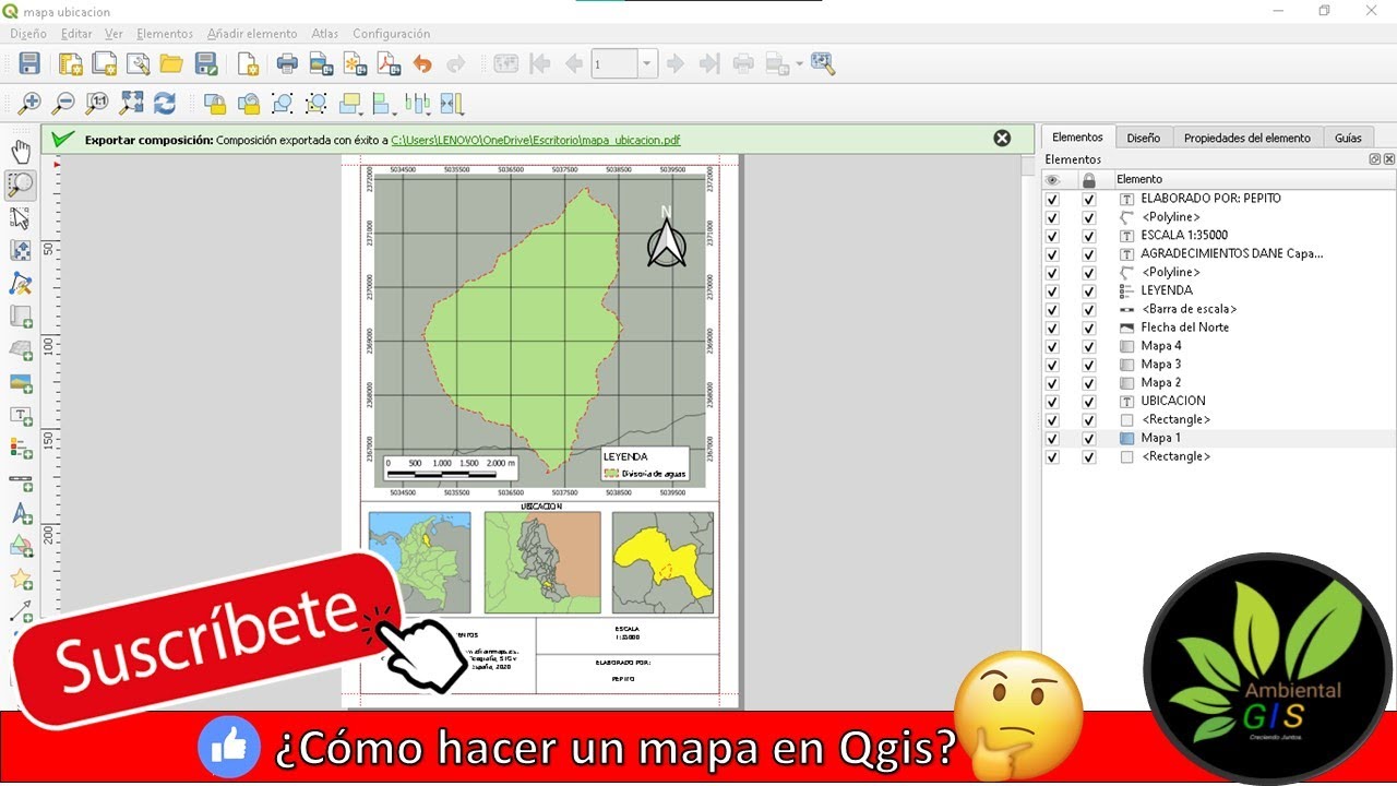 Como hacer un mapa en Qgis