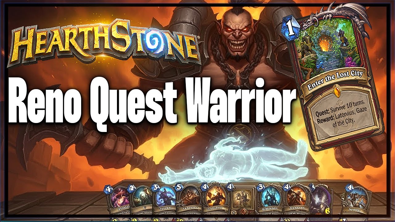 Wild Hearthstone: King of Un'Goro Warrior?! l Reno Quest Warrior is Fun! 