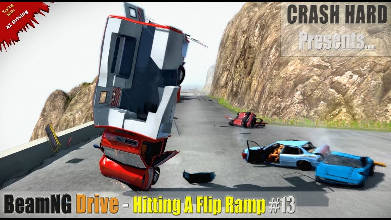 BeamNG Drive - Hitting A Flip Ramp #13