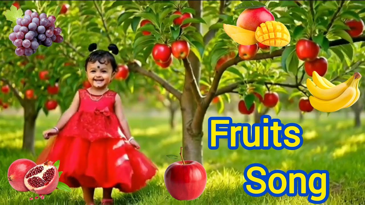 Fruits Song |Kids Learning Fruits Name| Kids Rhymes| #kidsvideo #fruitsname #kidsrhymes 