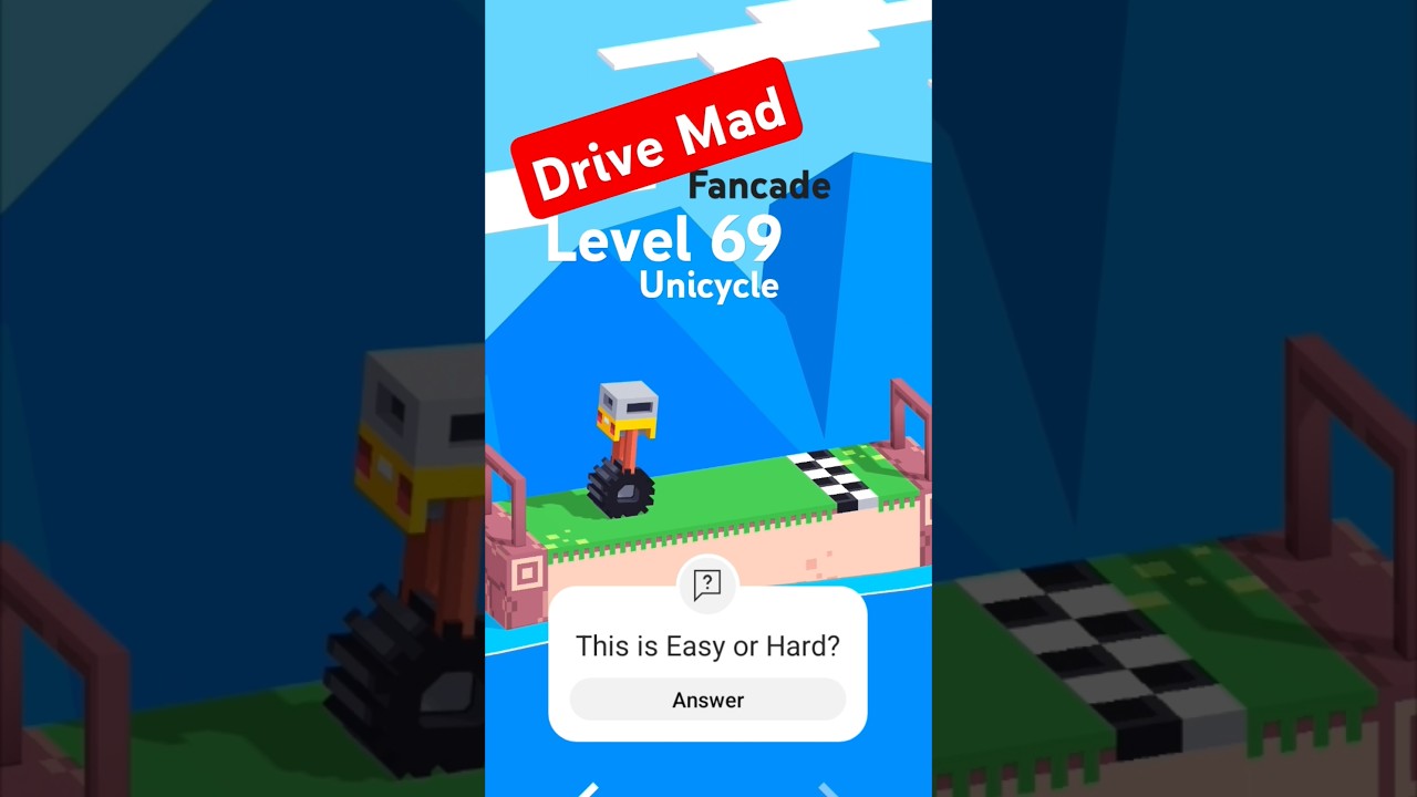 Drive Mad Fancade Level 69 #shorts #gaming #short #cycling  #androidgames #trendingshorts
