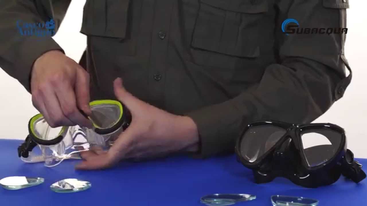 Tutorial montaje de lentes graduadas en máscara de buceo - www.cascoantiguo.com