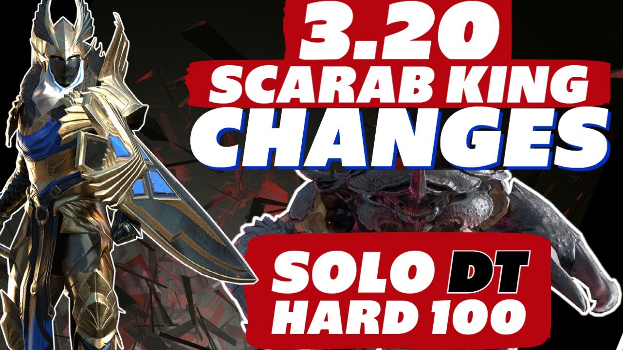 Scarab changes Solo DT HARD 100 w/ Vergis Raid Shadow Legends Scarab King solo guide