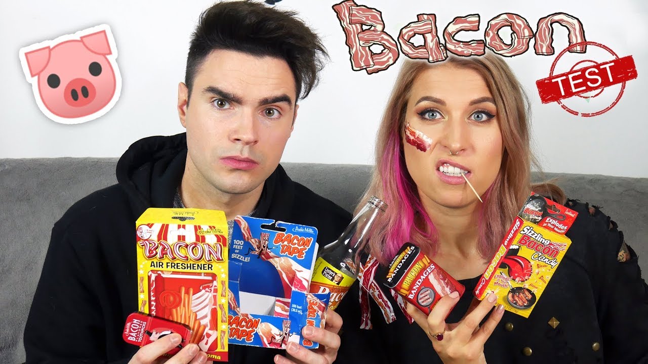 😱Test Wszystkiego o smaku BEKONU! Stuu i Agnieszka Grzelak Vlog - Aga Testuje #36